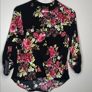 Iman top floral fold over